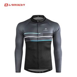 LAMEDA Cycling Jersey Long Manneve Breathable Mens Cycling Clothes Road Mountain Vélo