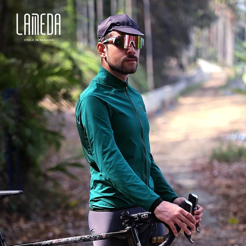 Lameda İlkbahar ve Sonbahar Bisiklet Rüzgar Dermezi Erkek ve Kadın Nefes Alabilir Bisiklet Giysileri Hızlı Kurutma Kat Mağazisi Dağ Bisikleti