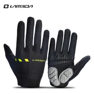 Lameda verdikte palm fietsen handschoenen fitness workout outdoor sport handschoenen full-finger touchscreen ademend fiets handschoenen H1022