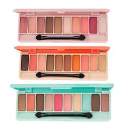 Lameila 10 Kleuren Warm Make Oogschaduw Palette Minerale Poeder Waterdicht Langdurig Matte Oog Make-up Oogschaduw Pigment