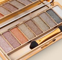 Lameila Dazzle Bright 9 Color Eyeshadow Palette Mousse terreuse Nude Ombetes Palettes Black Smokey Eyes Makeup1948622