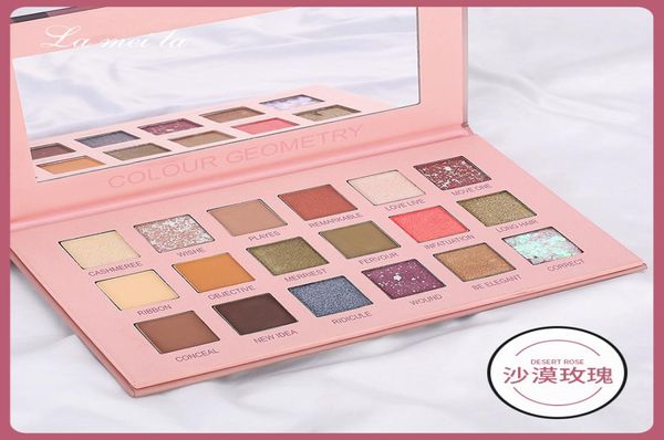 Palette de fards à paupières lameila 18Colors Matte Shadow Fashion Glitter Makeshadow Set Cosmetics de style coréen2527800