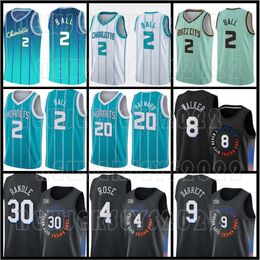 LaMelo 2 Ball Hornets''Knicks''Mens Gordon 20 Hayward Derrick 4 Rose Julius 30 Randle RJ 9 Barrett Kemba 8 Walker Basketball Jerseys Patrick 33 Ewing