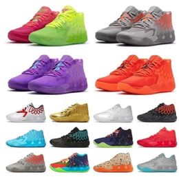 Lamelo 2023 Ball Mb 01 Chaussures de basket-ball Rick Rouge Vert et Galaxy Violet Bleu Gris Noir Queen Melo Sports Trainner Baskets