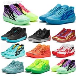 Lamelo Ball 02 Men Chaussures de basket-ball 2 Honeycomb Phoenix Phénom Flare Nouvel An Jade Green Designer Trainers Sneakers