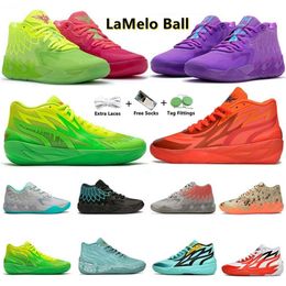 LaMelo Ball 1 2.0 MB.01 Chaussures de basket-ball pour hommes Sneaker Black Blast Buzz City LO UFO Not From Here Queen City et Rock Ridge Red Mens Trainer Sports Sneakers 40-46