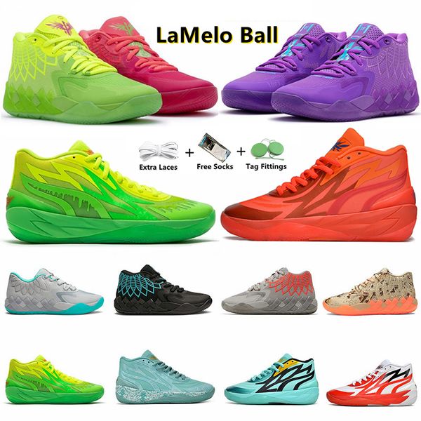 LaMelo Ball 1 2.0 MB.01 Zapatillas de baloncesto para hombre Sneaker Black Blast Buzz City LO UFO Not From Here Queen City Rick and Morty Rock Ridge Red Zapatillas deportivas para hombre 40-46