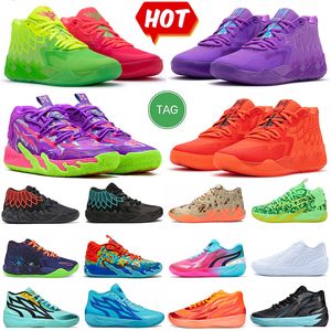 Lamelo Ball 1 Mb.01 02 03 Chaussures de basket-ball Toxique Rick et Morty Rock Ridge Red Queen Pas d'ici Lo Ufo Buzz City Black Blast Baskets pour hommes