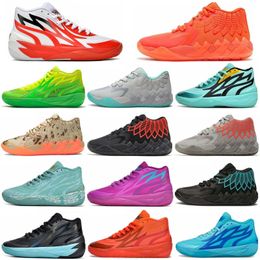 LaMelo Ball 1 MB.01 02 Chaussures de basket-ball pour hommes Rick et Morty Rock Ridge Red Queen City Not From Here LO UFO Buzz City Black Blast Baskets pour hommes