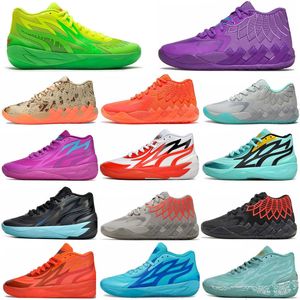 Baule lamelo 1 MB.01 02 Chaussures de basket-ball masculines Rick et Morty Rock Ridge Red Queen Not From Here Lo Ufo Buzz City Black Blast Mens Trainers Taille 36-46