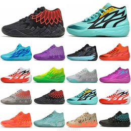 LaMelo Ball 1 MB.01 Chaussures de basket-ball Sneaker Rick et Morty Purple Cat Galaxy Baskets pour hommes Beige Noir Blast Buzz City Queen City Not From Here Be You Baskets de sport