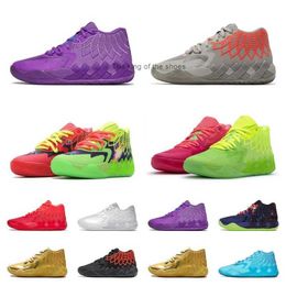 LaMelo Ball 1 MB.01 Zapatillas de baloncesto Zapatilla de deporte Negro Blanco Plata Blast Buzz City LO UFO No de aquí Queen City Rick y Morty Rock RidgeMB.01