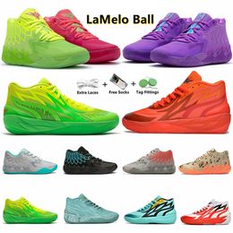 LaMelo Ball 1 MB.01 Chaussures de basket-ball pour hommes Sneaker Black Blast Buzz City LO UFO Not From Here Queen City Rick et Morty Rock Ridge Rouge Baskets de sport pour hommes Taille 7-12