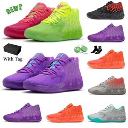 LaMelo Ball 1 MB.01 Chaussures de basket-ball pour hommes et femmes Baskets Black Blast Buzz City Queen City Rick et Morty Rock Ridge Baskets rouges Chaussure de sport en plein air