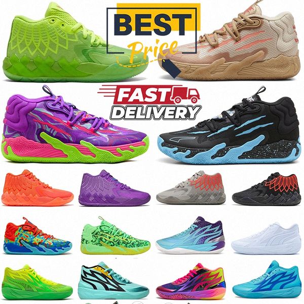 Lamelo Ball 1 Mb.01 Chaussures de basket-ball masculines Morty Rock Ridge Red Queen City Not From Here Lo Ufo City Black Blast Mens Trainers Q3GA #