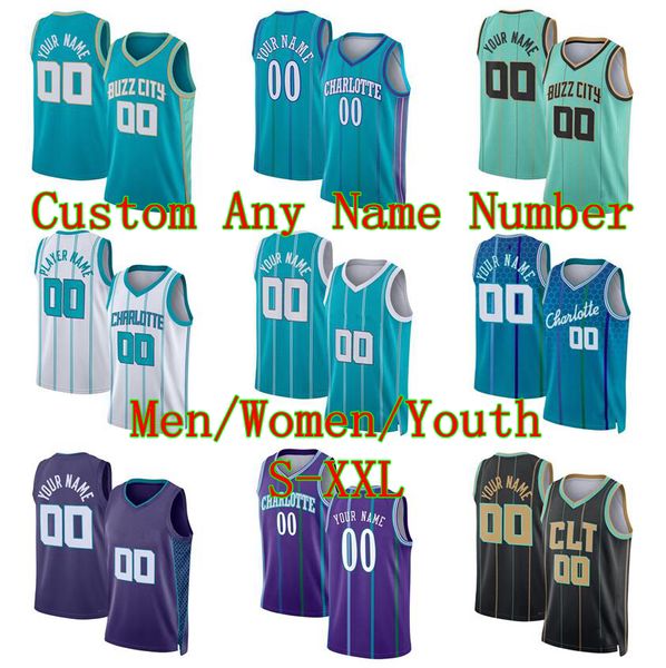 Balle de basket de lamelo Ball Brandon Miller Any Name Any Number 2023/24 Fans City Jerseys Men Youth Women Women S-xxl