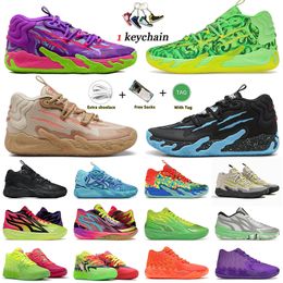 Lamelo bal basketbalschoenen Melo MB.03 Sneakers Designer Signature Shoe Toxic FOREVER RARE Blue Hive Rick en Morty Chino Hills Heren Dames Lemelo MB.02 mb 3 Trainers