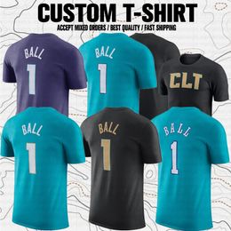 LaMelo Ball Basketball Sports Club Fans Merk T-shirt met korte mouwen Prestatieoefening T-shirts