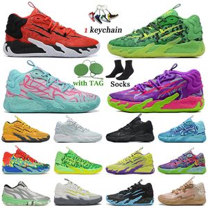 lamelo ball mb 01 02 03 chaussures de basket chaussures 2024 nouveau designer hommes femmes MB03 mb02 mb01 Rick et Morty Blue Hive GutterMelo Toxic Orange Green Mens Baskets Baskets