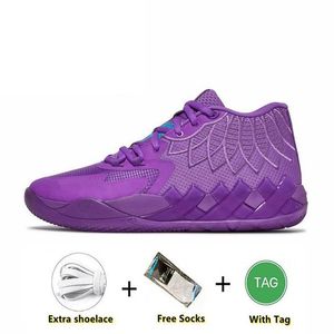 Lamelo Ball MB 01 Chaussures de basket-ball Homme Femme Chaussure Rick et Morty Rouge Vert Galaxy Violet Bleu Gris Noir Reine Buzz City Melo Galaxy Extérieur Sport Baskets 11