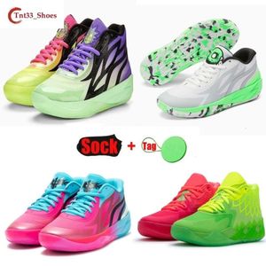 Lamelo Ball MB.01 MB.02 Chaussures de basket-ball pour hommes Rick et Morty Rock Ridge Red Queen City Not From Here Lo Ufo Buzz City Black Blast Mens Trainers
