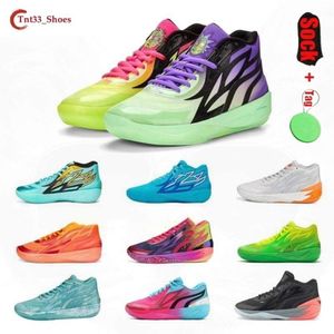 Lamelo Ball MB.02 Basketbalschoenen Buzz City Heren en dames Antiskid Ademend midden Top Ademende hardlooplaarzen