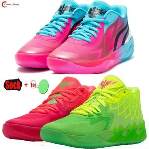 LaMelo Ball MB.02 chaussures de basket Queen City canard mandarin antichoc et Durable chaussures de sport pour hommes femmes chaussures baskets