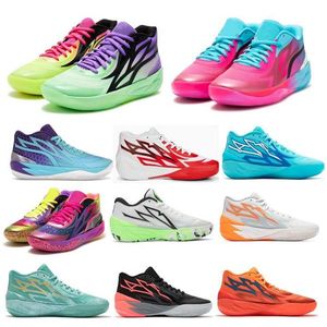 Lamelo Ball MB 2 hommes chaussures de basketball féminin sneakos lamelos lameloball mb.02 02 Rick Be You Queen City Fade 2023 Taille Trainer 5.5 - 12