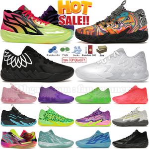 Lamelo ball heren lamelos mb01 basketbalschoenen lo zwart wit roze paarse chaussure de mb02 rick en morty avonturen zapato mb03 scarpe momen trainer sneakers