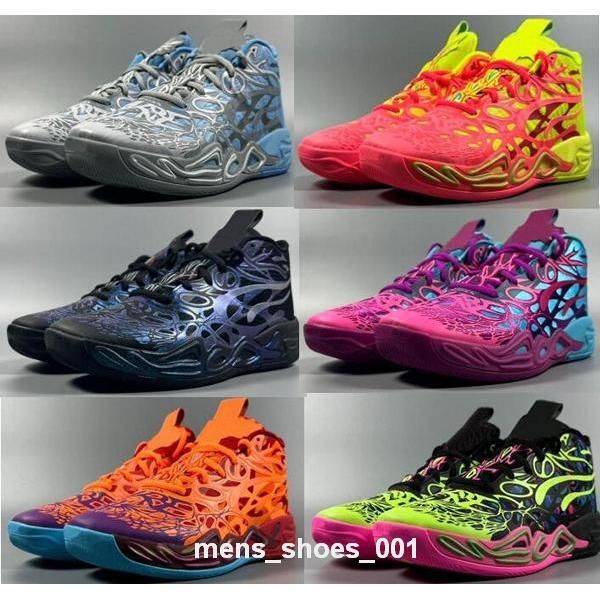 Lamelo Ball Hombres Mujeres Basketball Zapatos Azules MB 4 MB0.4 MB4 Melo Zapatillas Lamelos Rick y Morty 2024 Manianos Trainer de moda Trainer Tamaño 5.5 - 12