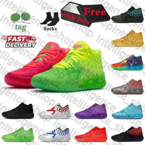 Chaussure à balle lamelo 1 2,0 Mb.01 hommes Chaussures de basket-ball Men de basket-ball Femmes Top Queen City Rick et Morty Purple Blue Designer Shoe Trainers Sports Sneakers 40-46 180