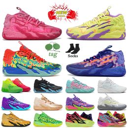 Lamelo Ball Shoes MB.03 02 01 van One Wings Blue Hive Queen City Toxic GutterMelo Porsche Pink Chino Hills Rick Morty Basketball Lamelos Trainers OG Originele sneakers