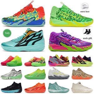 Lamelo Basketball Shoes MB.02 MB.01 Rick y Morty para mujeres Lamelos Ball Nickelodeon Slime Phenom Supernova White Outdoor Top Sports Sporters Entrenadores