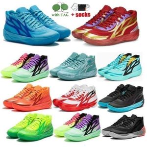 Lamelo Heren Ball MB 2 Basketbalschoenen MB.02 Outdoor 02 Honeycomb Phoenix Phenom Flare Lunar Jade Oranje 2023 Luxurys Athletic Jogging Sneakers