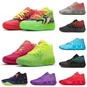 Lamelo Shoe Mens Lamelo Ball Mb 01 Zapatillas de baloncesto Melo Red Green Purple Blue Bred Grey City Galaxy What the Sneakers Tennis con caja