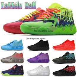Chaussures Lamelo 2023Chaussures Lamelo Designer LaMelo Ball chaussures chaussures de basket-ball pour hommes balles baskets MB.01 Rick And Morty Violet Glimmer Supernova Noir Rouge