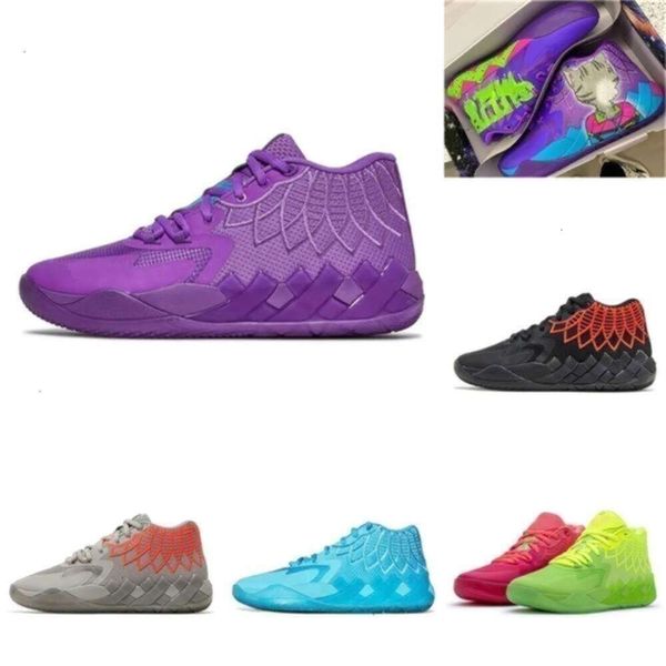 Chaussures Lamelo Balle de haute qualité Lamelo 1 Mb01 Chaussures de basket-ball Sneaker Noir Blanc Argent Blast Lo Ufo Pas d'ici Queen et Rock Ridge