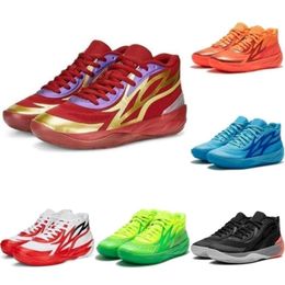 Chaussures lamelo de haute qualité Lamelo Ball MB 2 Chaussures de basket-ball 02 Honeycomb Phoenix Flare Lunar Nouvel An Jade Orange Luxurys Trainers Sneaker