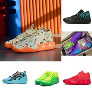 Lamelo Schoenen Hoge Kwaliteit Og 2023 Lamelo Ball 1 Mb01 02 Heren Basketbalschoenen Rick en Morty Rock Ridge Red Queen Not From Here Lo Ufo Buzz Blast Heren