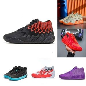 Lamelo Sportschoenen Bal Lamelo 1 Mb.01 02 Basketbalschoenen Rick en Morty Rock Ridge Red Queen City Not From Here Lo Ufo Buzz City Black Blast Heren Trainers 36-46