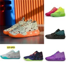 Lamelo Chaussures de sport Balle de haute qualité Lamelo 1 Mb01 02 Chaussures de basket-ball et Rock Ridge Red Queen Not From Here Lo Ufo Black Blast Mens Traine