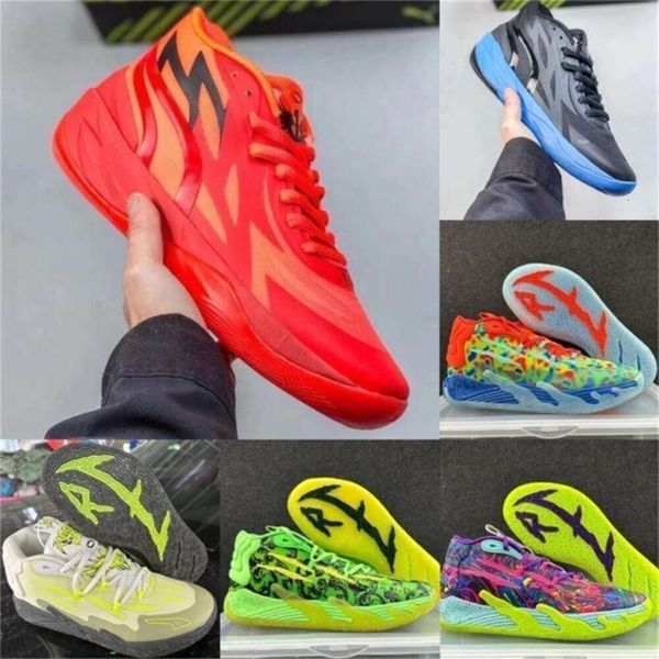 Lamelo Chaussures de sport Balle de haute qualité Lamelo 3 Mb03 Mb3 Hommes Chaussures de basket-ball Rick Rock Ridge Rouge Queen City Pas d'ici Lo Ufo Buzz City Black Blast Trainer