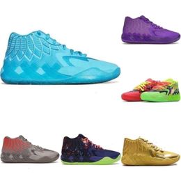 Zapatos deportivos Lamelo Zapatos Og casuales de alta calidad Lamelo Ball 1 Mb.01 Zapatos de baloncesto para hombre Rick Morty Rock Ridge Red Queen No de aquí Lo Ufo Buzz Black Blast