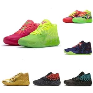 Lamelo Chaussures de sport Mb01 Designer Lamelo Ball Mb1 Femmes Chaussure de basket-ball Vert Noir Rouge Bleu Hommes Entraîneur Respirant Confortable Hommes Baskets Sport S