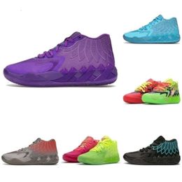 Zapatos deportivos Lamelo con caja de zapatos Zapatos de baloncesto para hombre Lamelo Authentic Ball Mb01 Designer Man Melo y Mb01 01 Ballls Galaxy Blue Red Green Blast Que