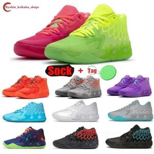 LaMelos Ball MB.01 Chaussures de basket-ball pour hommes Baskets Galaxy Beige Queen Buzz City Rick et Morty Bleu ciel Noir Blast Chat violet