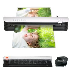 Laminator Aibecy SL299 Couette de coupe de machine à la machine chaude et froide rond plus pour A4 Document Photo Film Plastique Roll laminateur