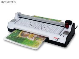 Laminator Lizengtec Hot Cold With Paper Trimmor Corner Roule Roule Roule Machine de laminateur pour A4 Paper Photo