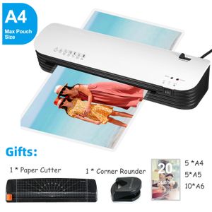 Laminator SL299 Hot en koude laminator Machine Papier Cutter Corner Rounder voor A4 Documentfoto Plastic filmrol Laminator