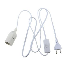 Base de lampe E27 E26 EU, luminaire suspendu suspendu, adaptateur de cordon de prise d'ampoule avec interrupteur marche/arrêt, support de Bases de lumières